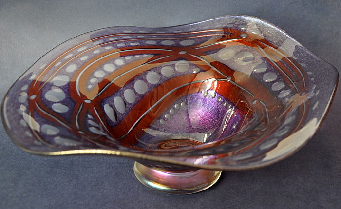 Richard Golding Station Glass Ripple Bowl