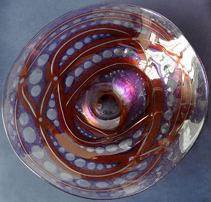 Richard Golding Station Glass Ripple Bowl