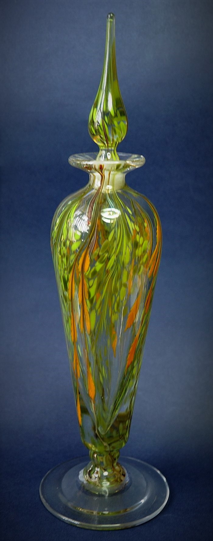 Richard Golding Station Glass Green and Yellow Perfume
