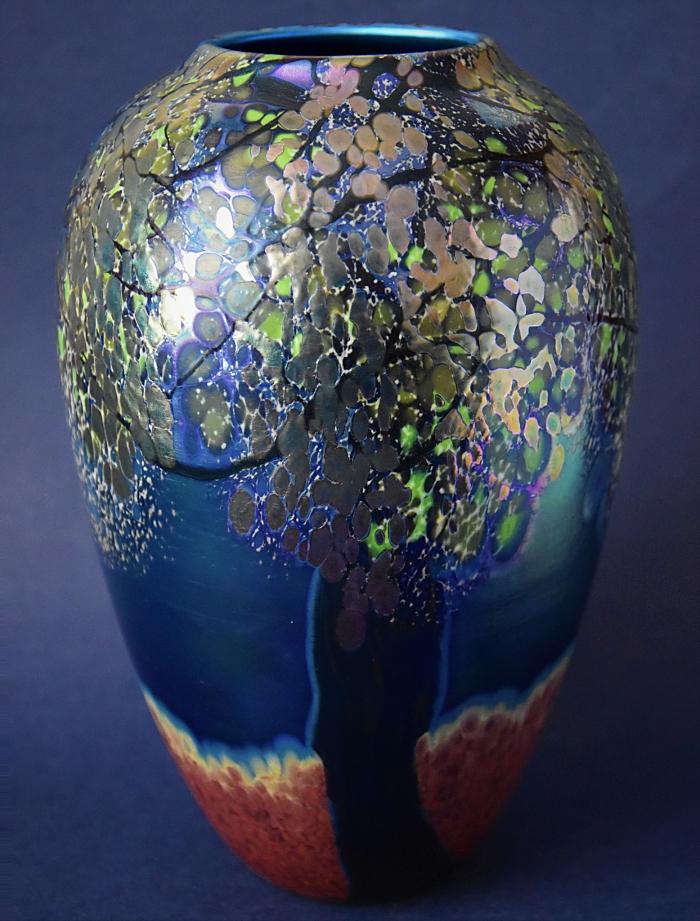Richard Golding Station Glass Tree Vase