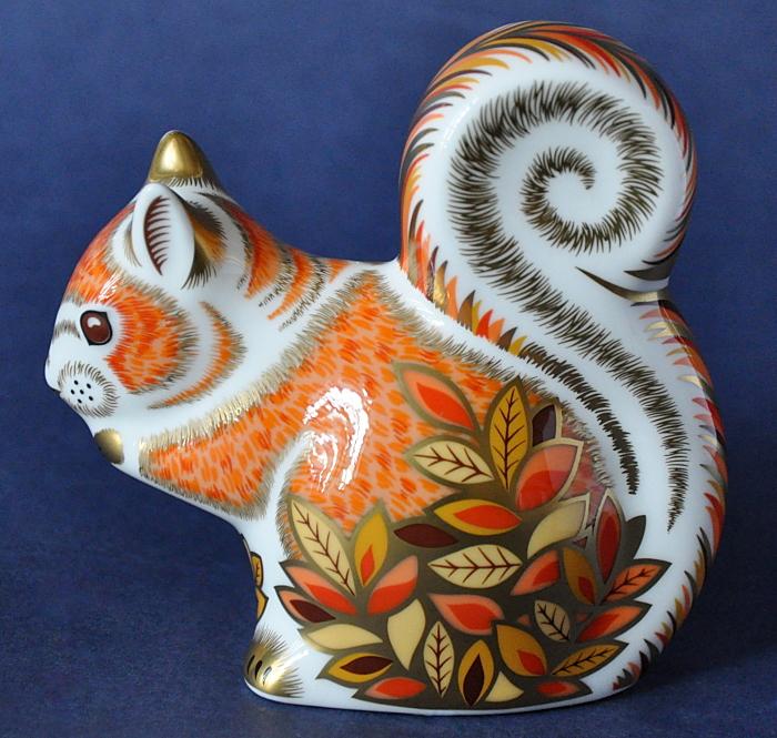 Royal Crown Derby Autumn Squirrel