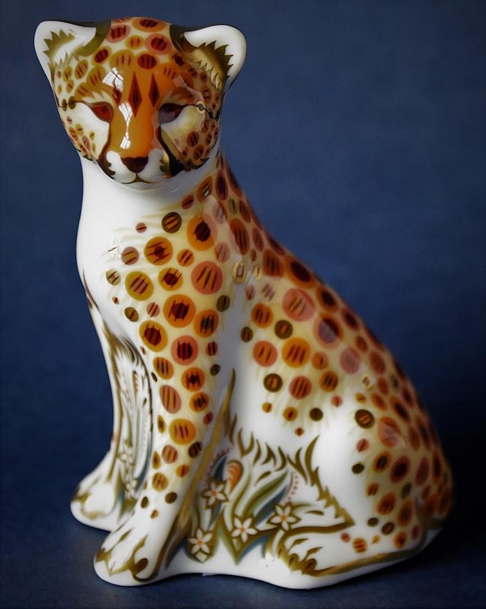 Royal Crown Derby Cheetah Cub