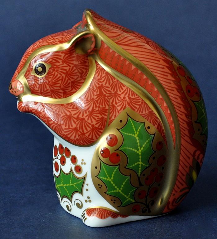 Royal Crown Derby Christmas Squirrel