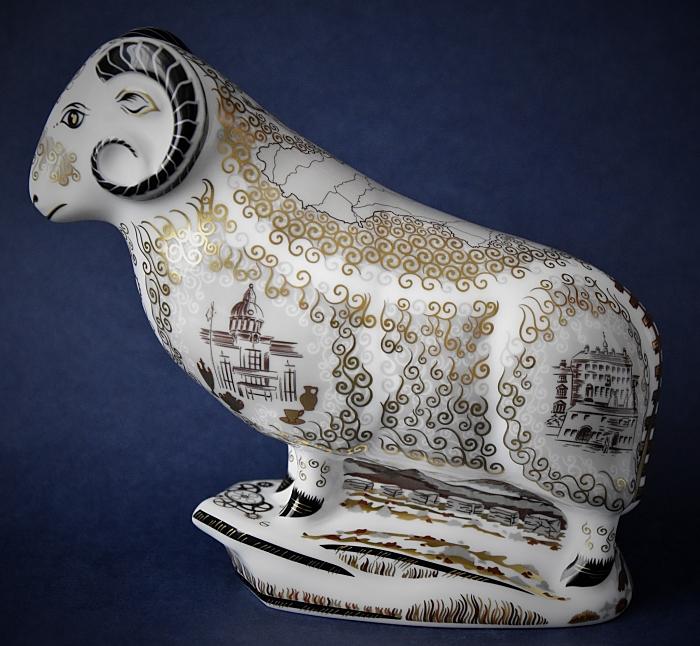 Royal Crown Derby Heritage Ram A Limited Edition of 1000