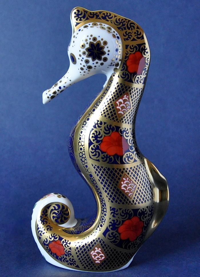Royal Crown Derby Solid Gold Seahorse