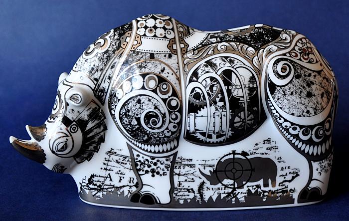 Royal Crown Derby Steampunk Rhino