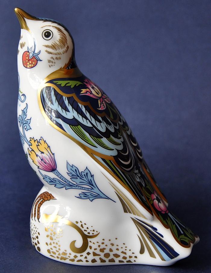 Royal Crown Derby Strawberry Thief Thrush Inspired by William Morris