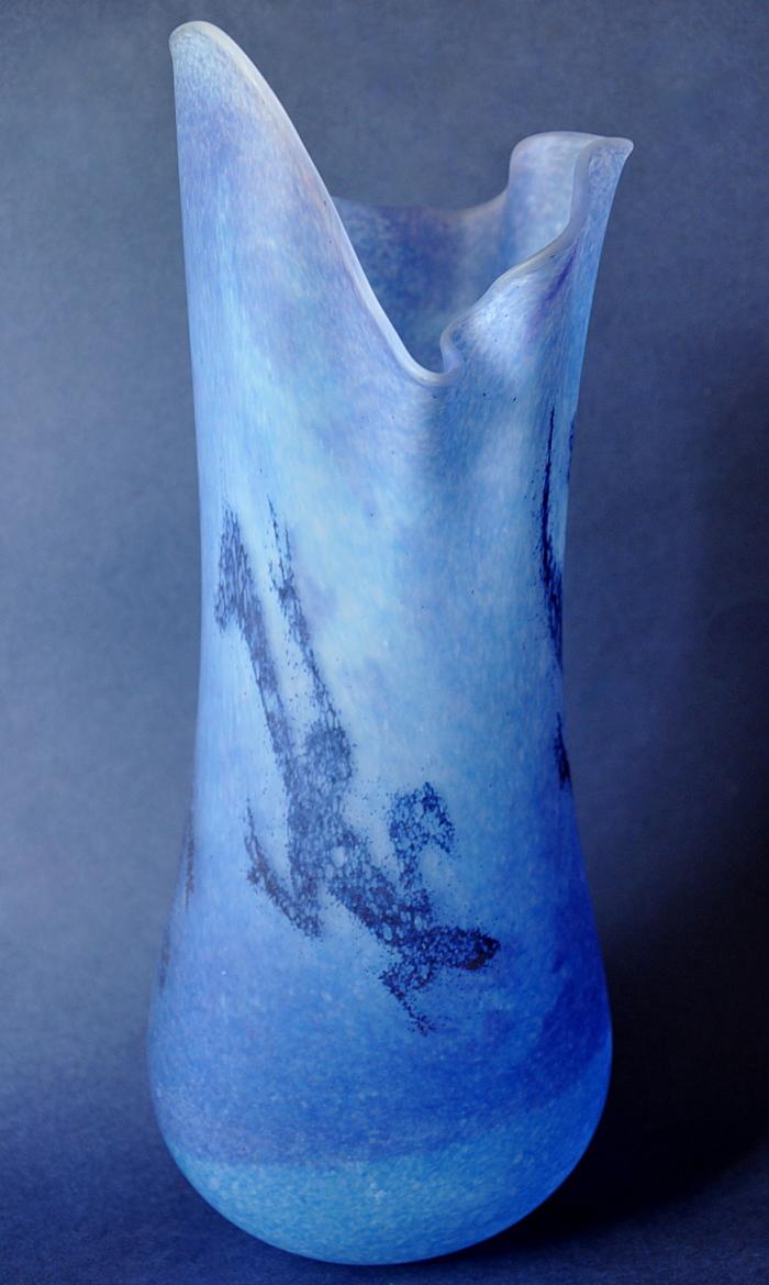 Siddy Langley Blue Prindi Tall Freeform Vase