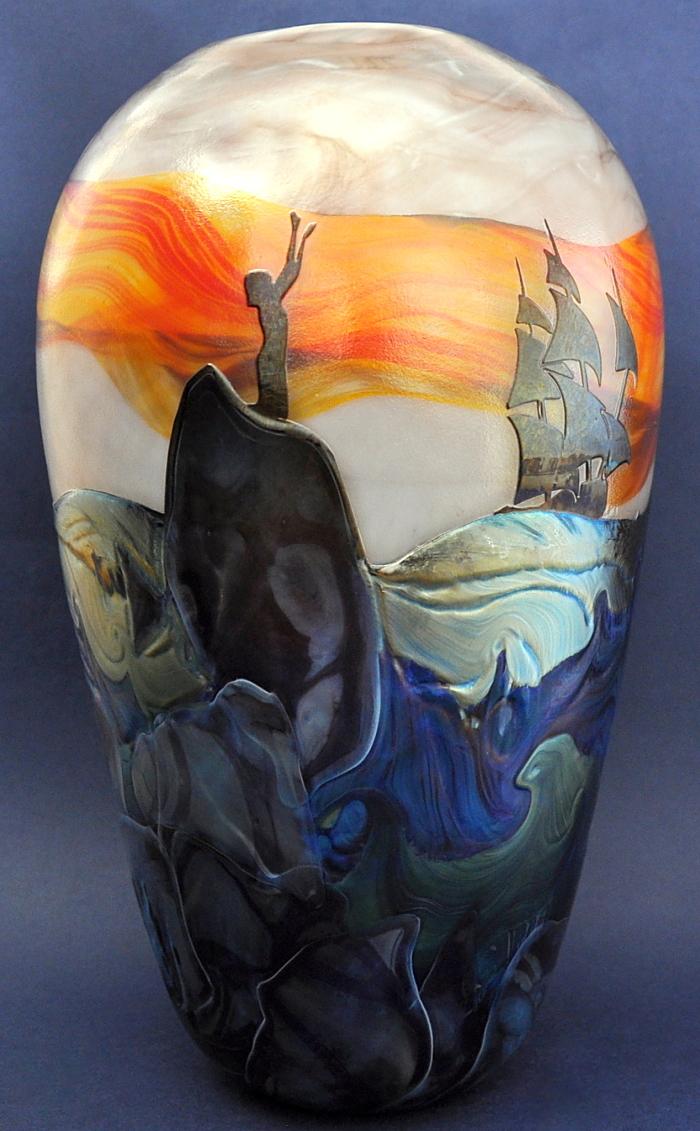 The Tempest Vase No4 by Richard Golding Station Glass