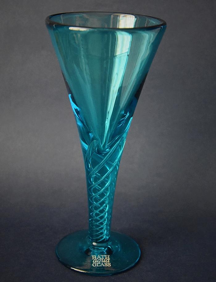 Jane Austen Glass Bath Aqua Glass