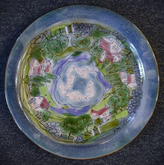 Chelsea Pottery Large Landscape Plate