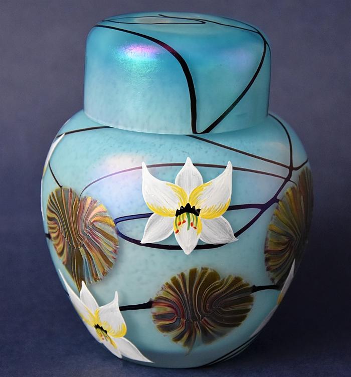 Ode On A Grecian Urn Ginger Jar Designed by Richard Golding Okra Glass A Limited Edition of 60 