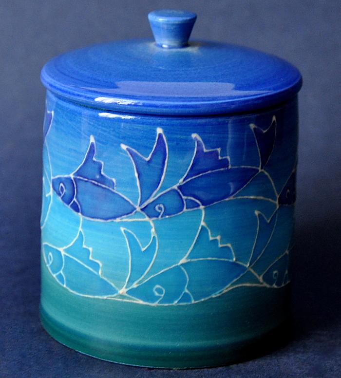 Dennis Chinaworks Fish Net Box Sally Tuffin Numbered Edition