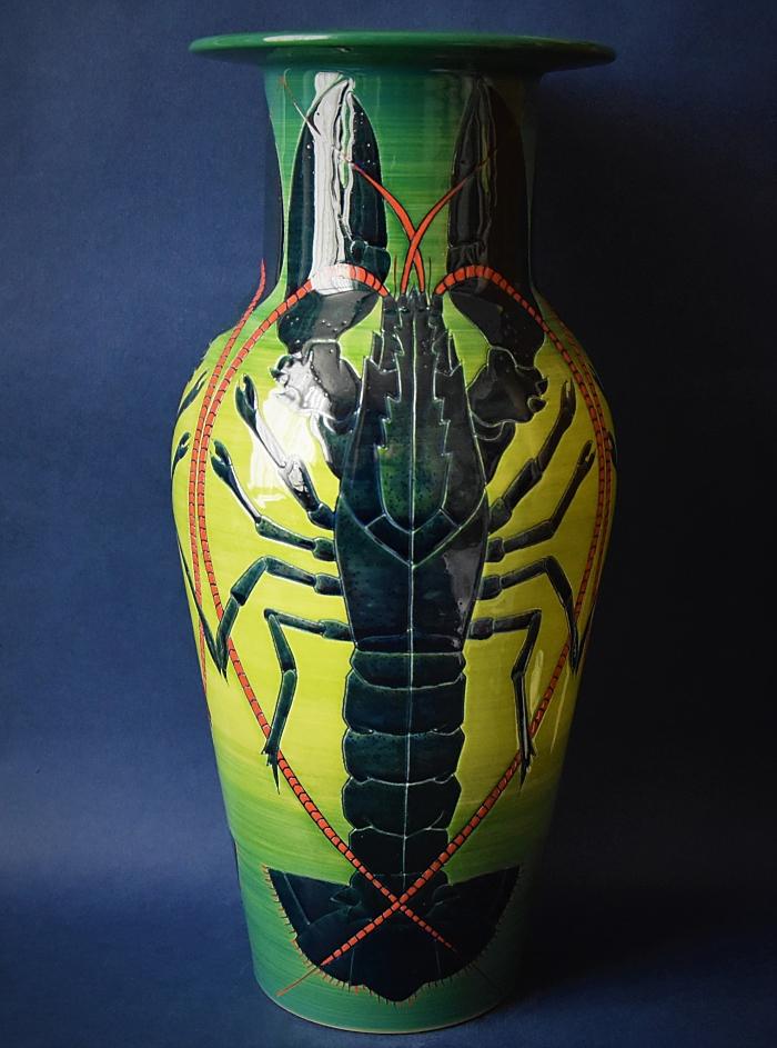Dennis Chinaworks Lobster Medium Etruscan Vase A Limited Edition of 40 by Sally Tuffin