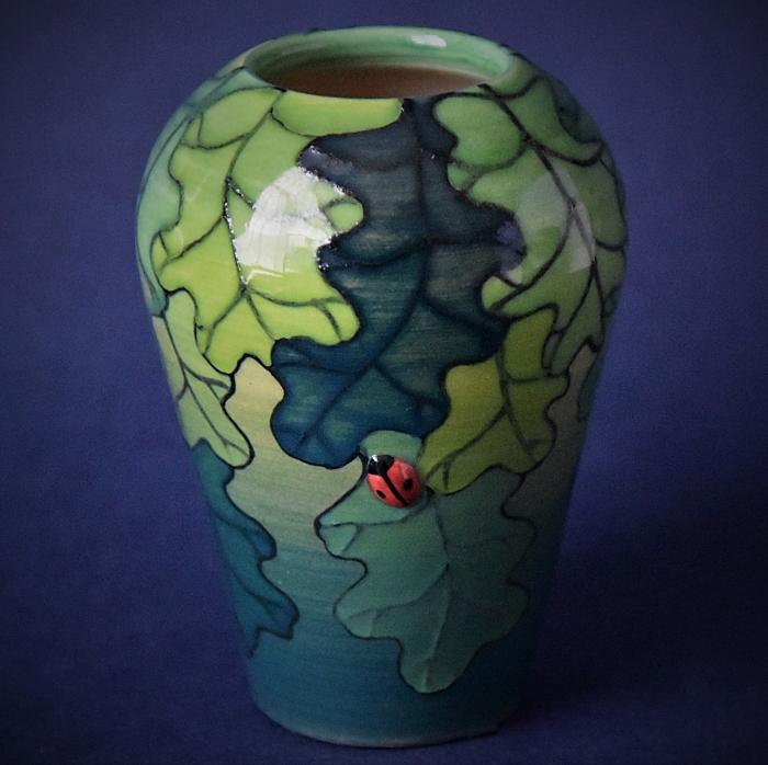 Dennis Chinaworks Oak and Ladybird Mini Ovoid A Numbered Edition
