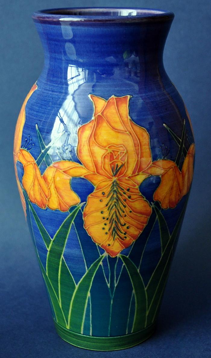 Dennis Chinaworks Orange Iris S Bal Sally Tuffin