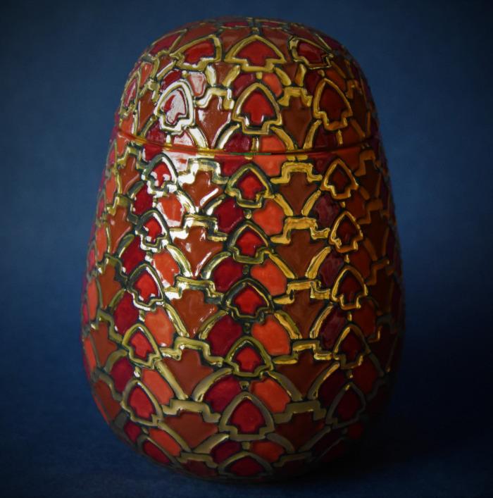 Dennis Chinaworks Saxon Jewel Egg A Limited Edition of 15