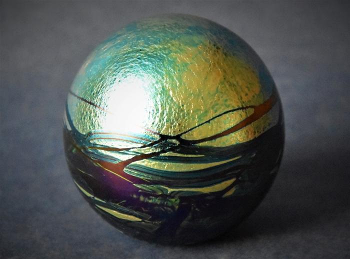 Nightscape Paperweight Small Isle of Wight Studio Glass