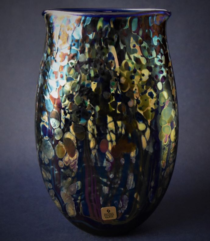 Undercliff Night Bag Vase Small Isle of Wight Studio Glass