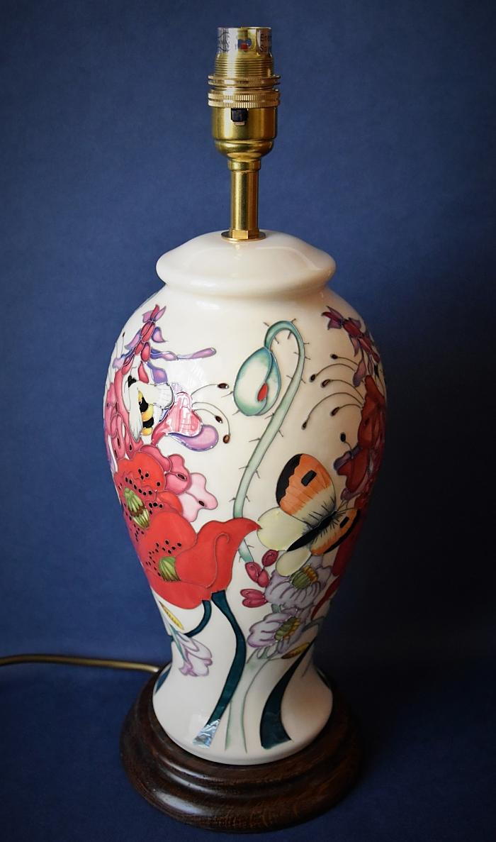 Moorcroft Pottery Lamp Family Through Flowers L46/10 Emma Bossons Open Edition
