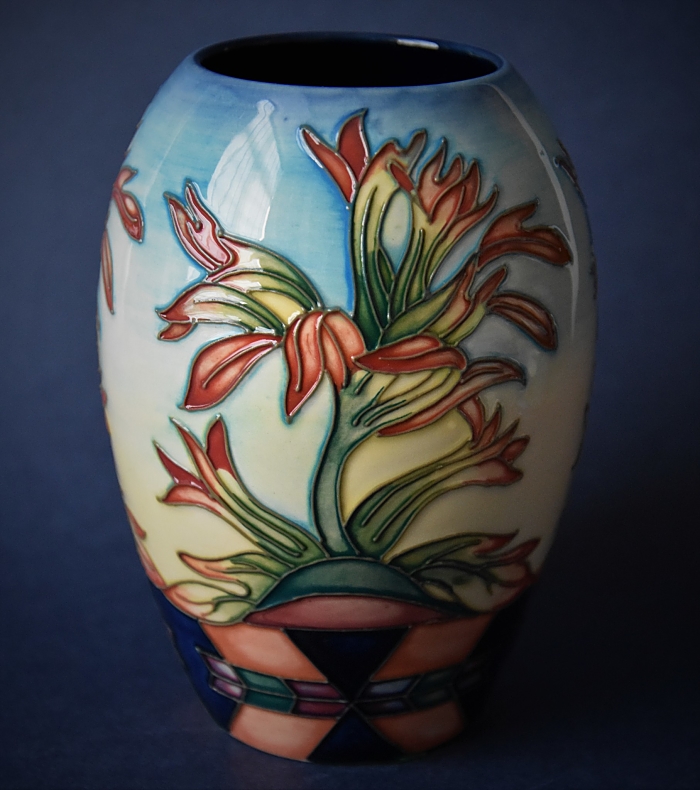 Moorcroft Pottery Indian Paintbrush 102/5 Philip Gibson  An Open Edition