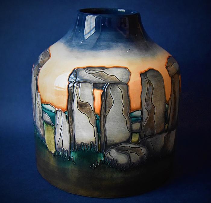 Moorcroft Pottery 165/7 Stonehenge Vase Vicky Lovatt A Numbered Edition