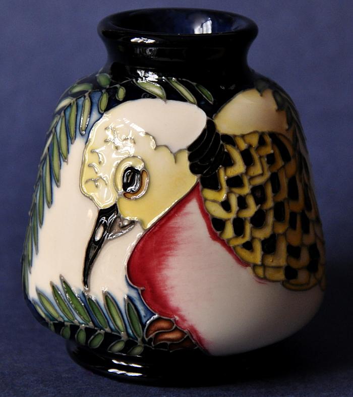 Moorcroft Pottery Two Turtle Doves 198/3 Kerry Goodwin Open Edition The Twelve Days of Christmas
