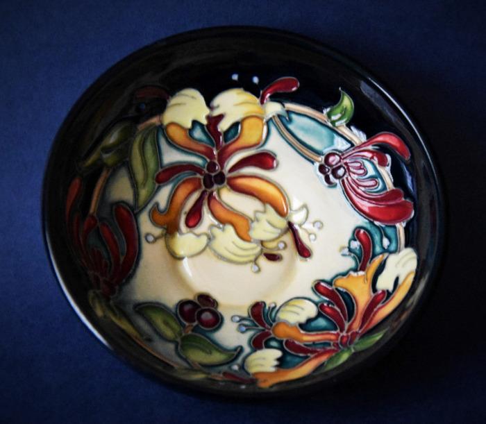 Moorcroft Pottery 201/4 Honeysuckle Haven Rachel Bishop An Open Edition