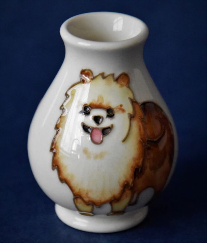 Moorcroft Pottery 7/2 Tiny Pomeranian Emma Bossons An Open Edition