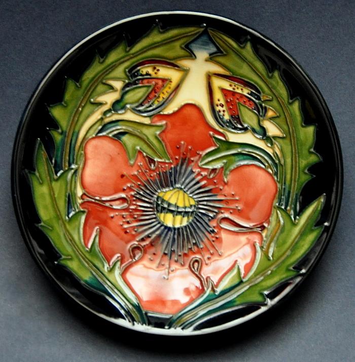 Moorcroft Pottery Pheasant's Eye 780/4 Shirley Hayes