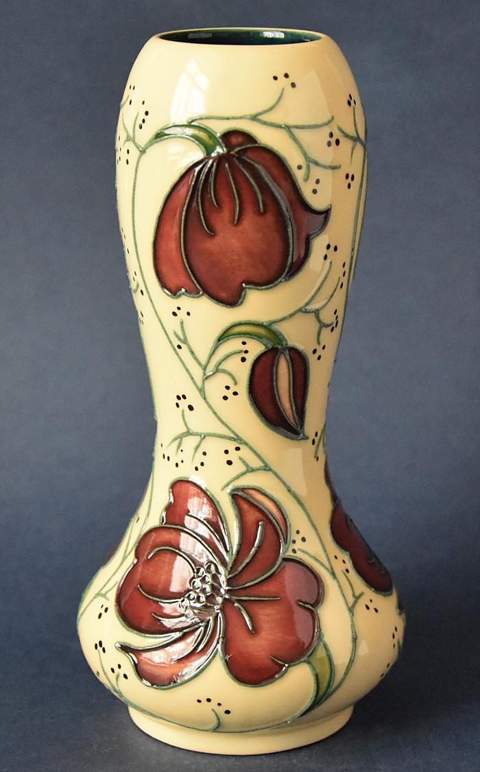 Moorcroft Pottery 92/6 Chocolate Cosmos Rachel Bishop Open Edition