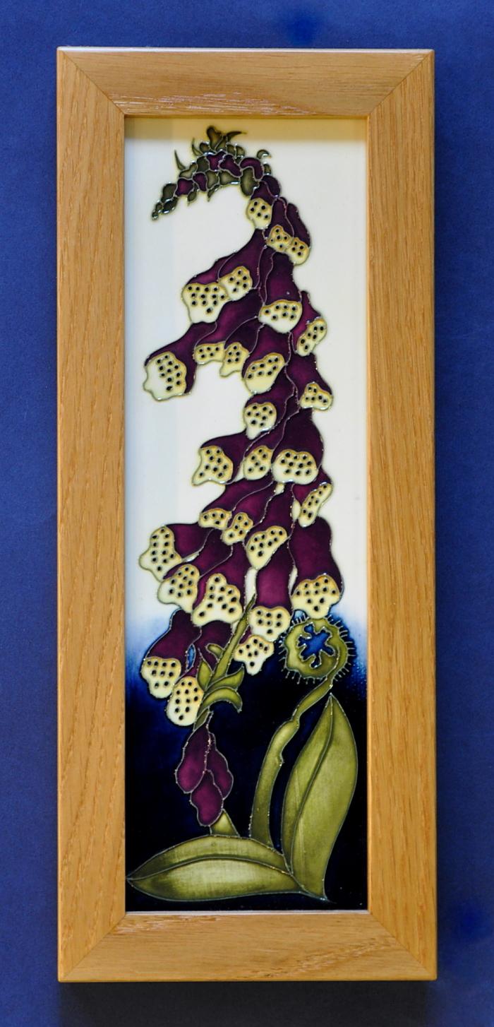 Moorcroft Pottery Fairy Foxglove Plaque PLQ2 Kerry Goodwin