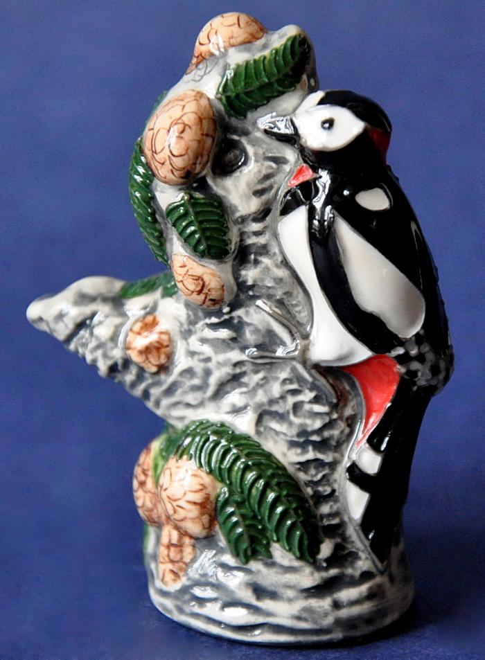 Moorcroft Pottery Great Spotted Woodpecker Model Rob Tabbenor Open Edition