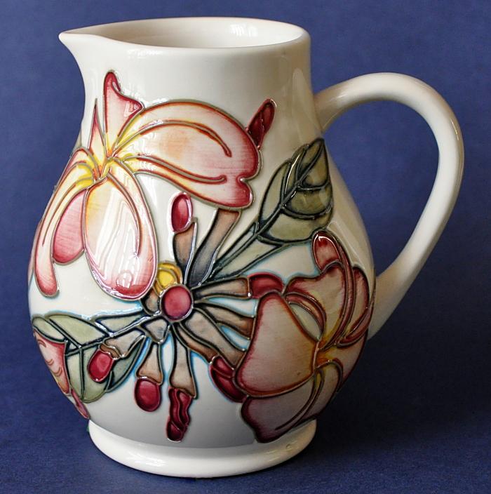  Moorcroft Pottery Frangipani JU1 Jug Emma Bossons