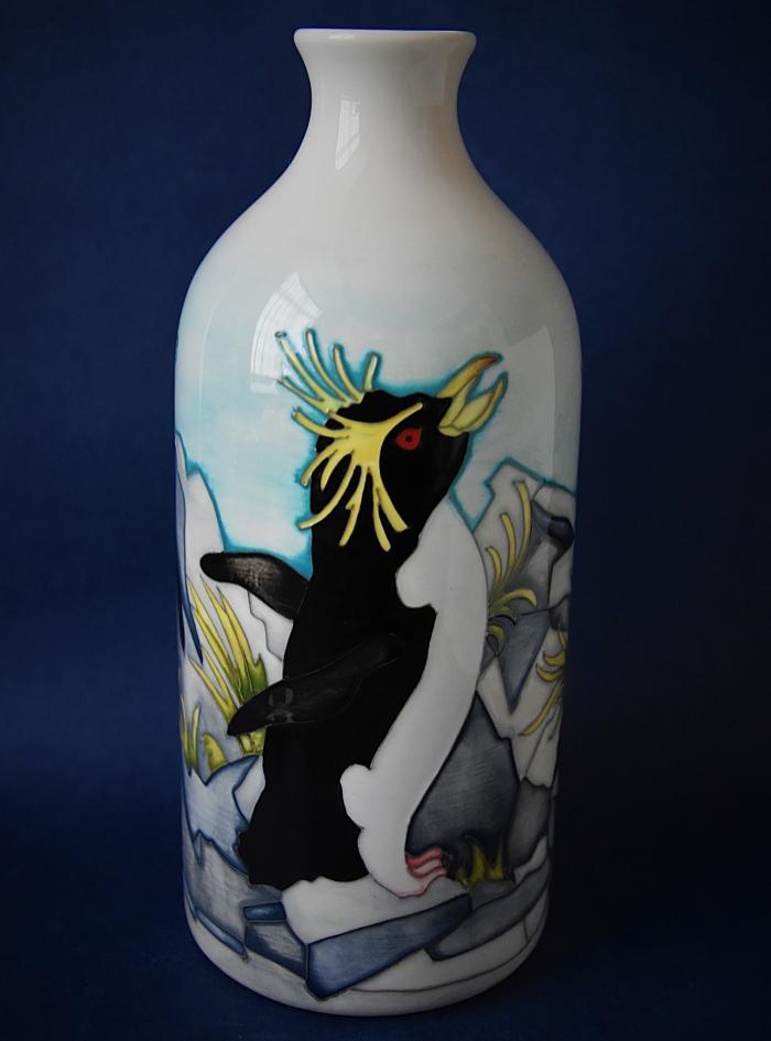 Moorcroft Pottery MLK Vase Rockhopper Kerry Goodwin A Limited Edition of 30