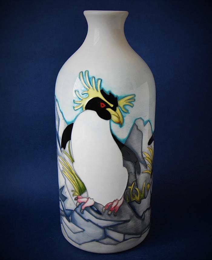 Moorcroft Pottery MLK Vase Rockhopper Kerry Goodwin A Limited Edition of 30