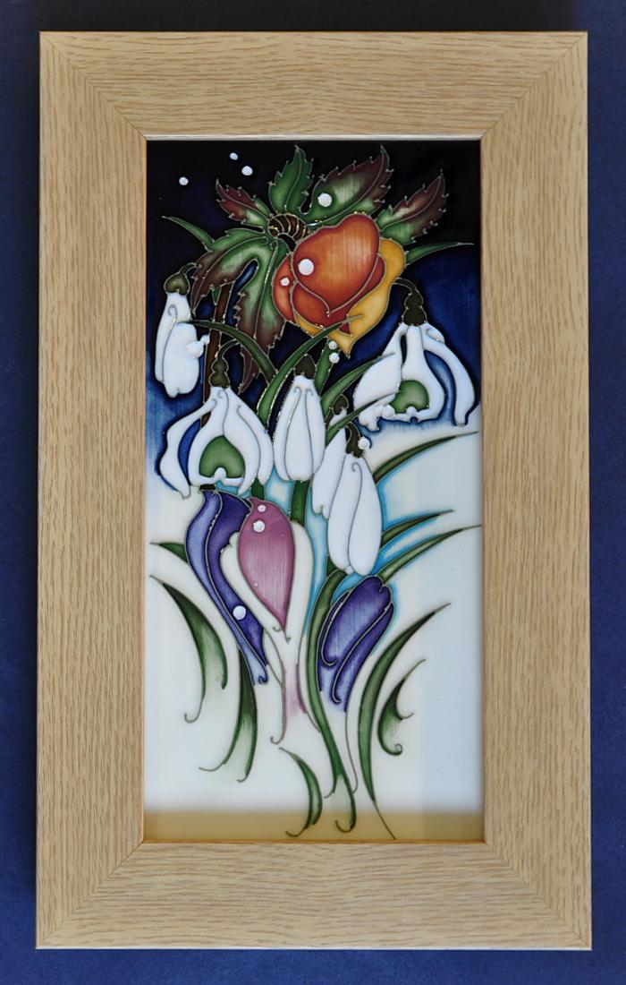 Moorcroft Pottery Snowtime Plaque