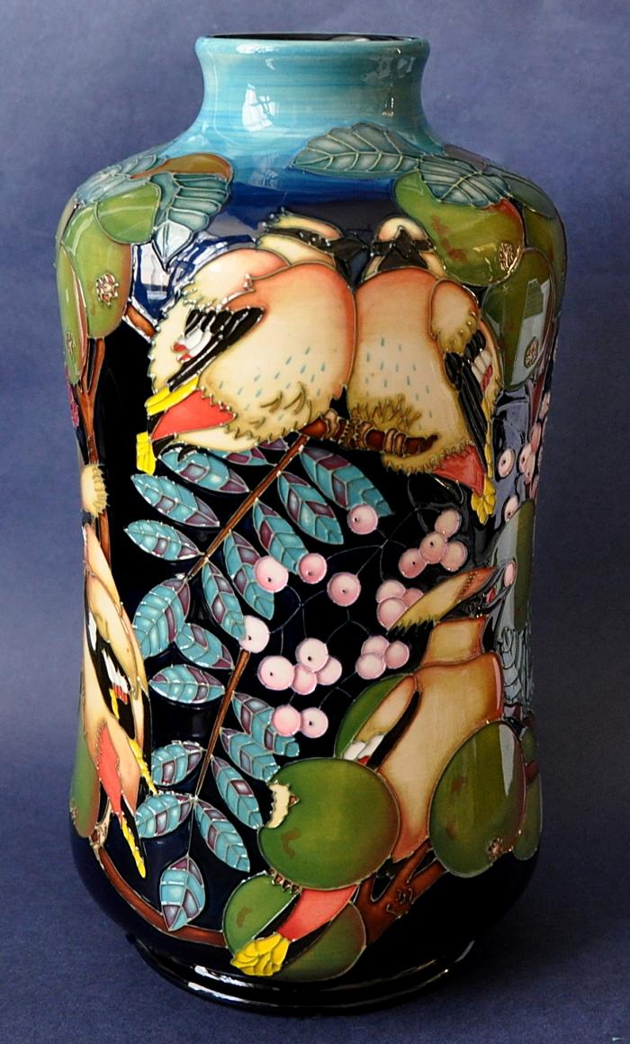 Moorcroft Pottery Waxwing Paul Hilditch