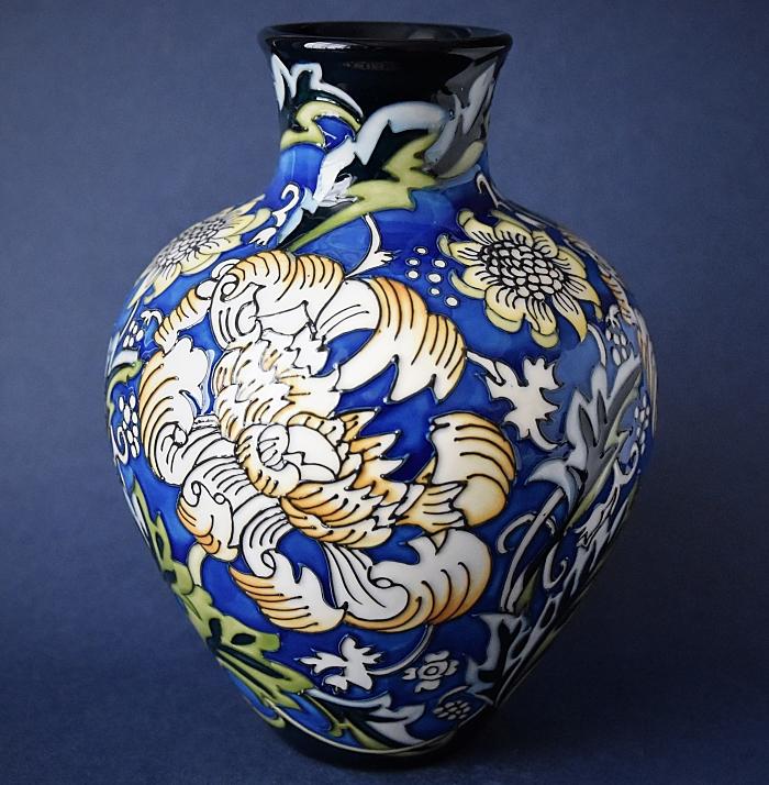 Moorcroft Pottery 265/7 Kennet Vase William Morris Collection Kerry Goodwin A Limited Edition of 25