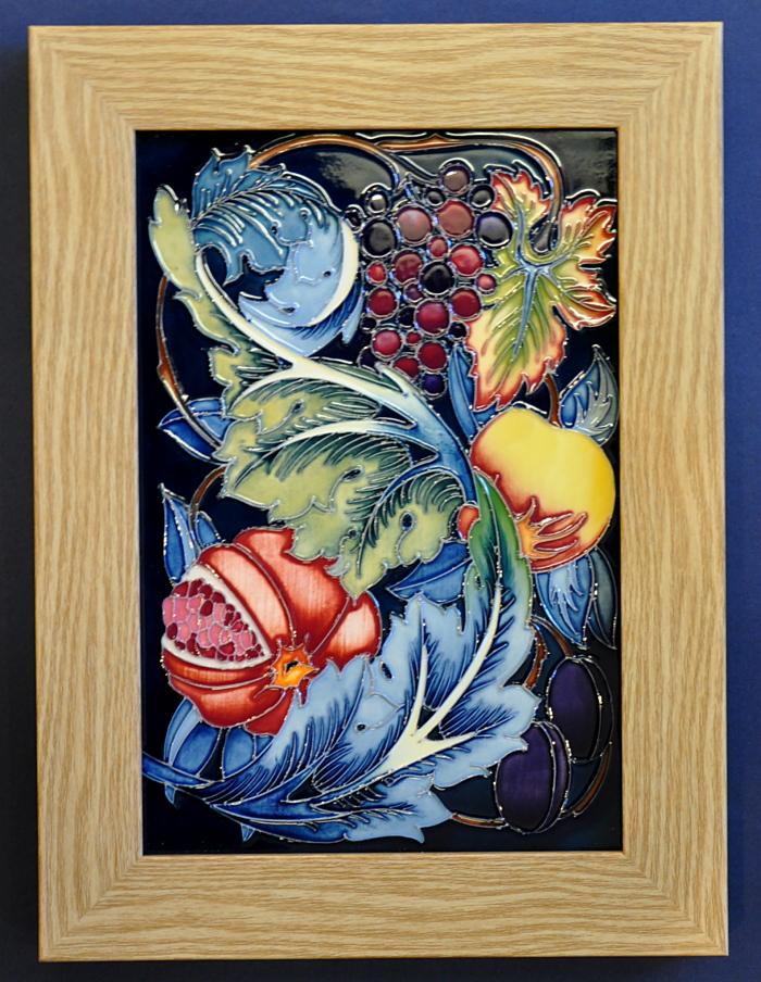 Moorcroft Pottery Study in Fruit Tile Plaque