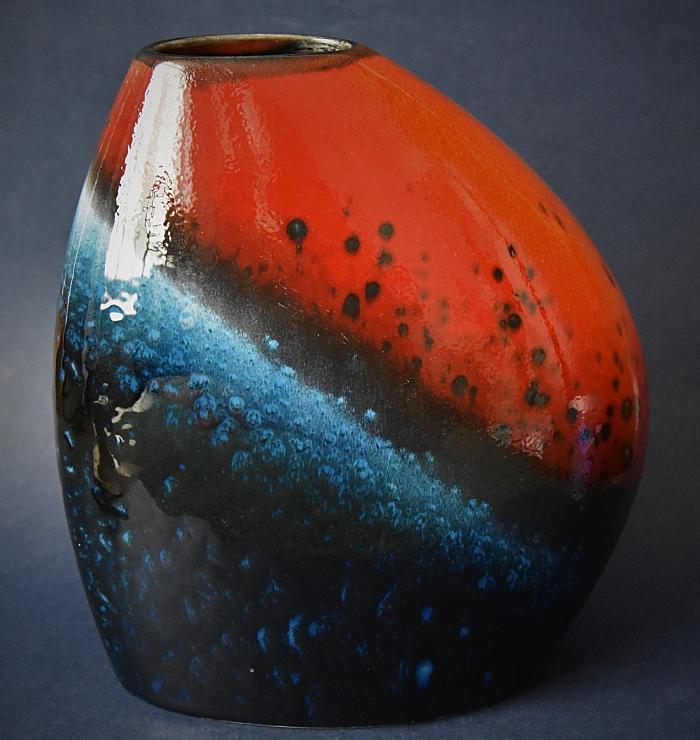 Poole Pottery Flare Asymmetrical Bean Vase