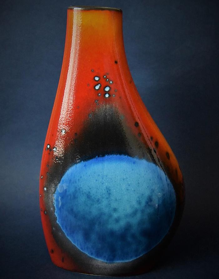 Poole Pottery Flare Asymmetrical Flask Vase 27cm