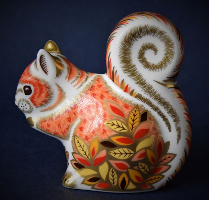 Royal Crown Derby Autumn Squirrel