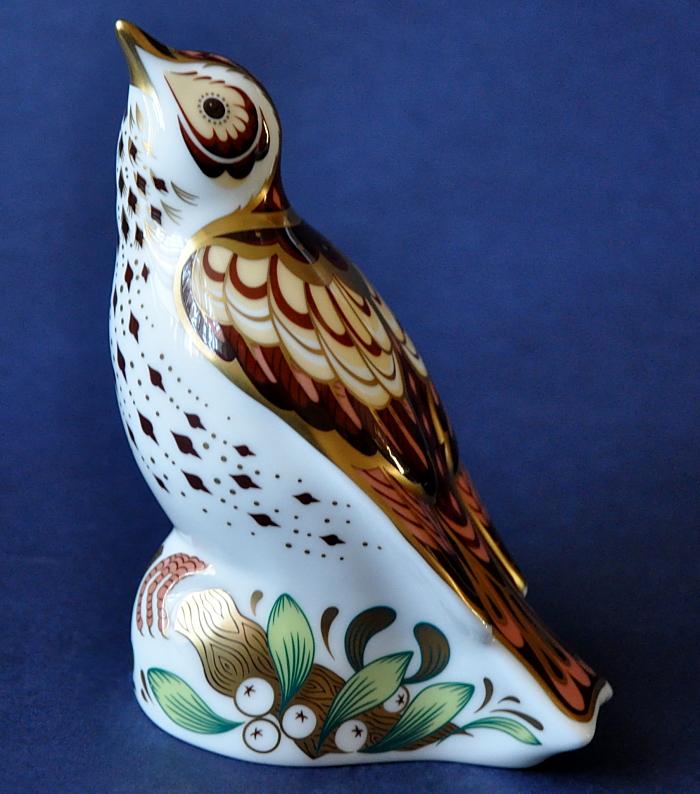 Royal Crown Derby Mistle Thrush