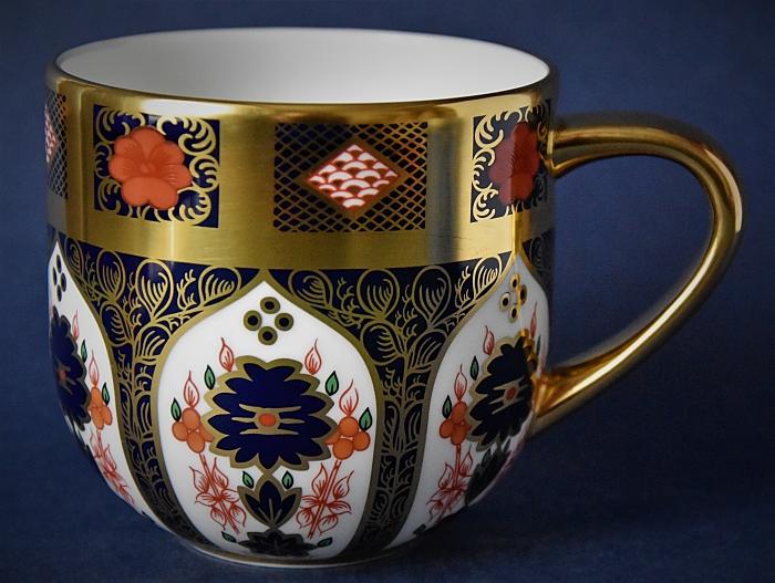 Royal Crown Derby Old Imari Solid Gold Band Urban Mug