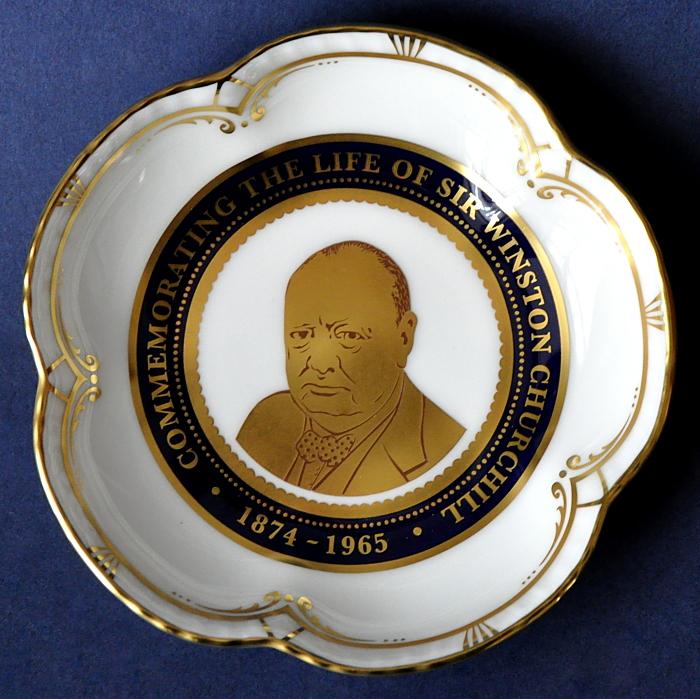 Royal Crown Derby Winston Churchill Five Petal Tray